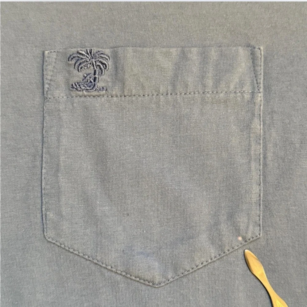 Men’s Solitude Front Pocket Blue T-Shirt Small - Picture 4 of 6